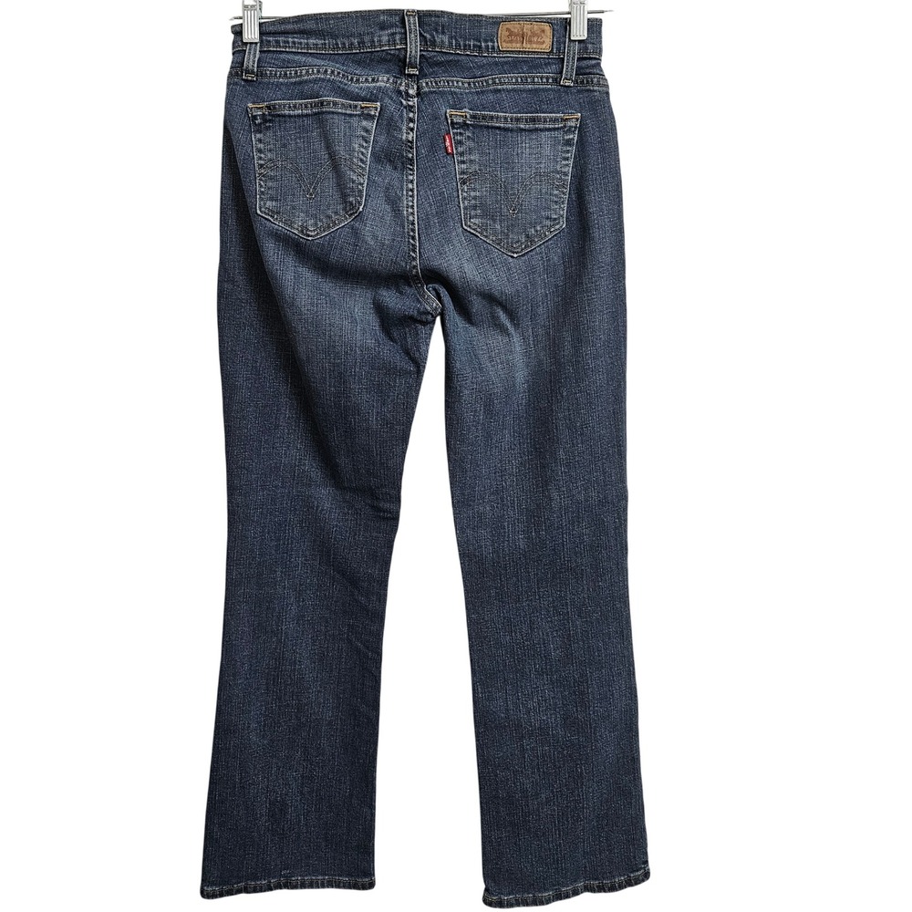 Levi's Jeans Women 10M Blue 529 Curvy Bootcut Dark Wash Stretch Denim Western